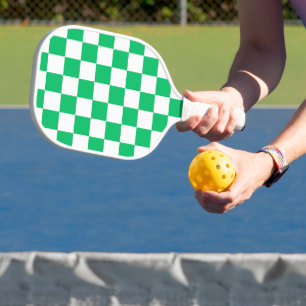 Raquette De Pickleball Classique à carreaux verts