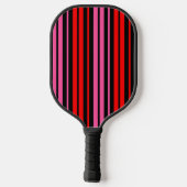 Raquette De Pickleball Classique design à rayures verticales rouges et ro (Verso)