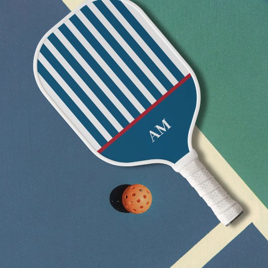 Raquette De Pickleball Club de pays à rayures rouges et blanches