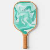 Raquette De Pickleball Coastal Teal and White Pickleball Paddle (Recto)