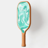 Raquette De Pickleball Coastal Teal and White Pickleball Paddle (Gauche)