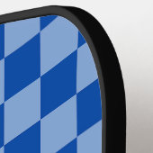 Raquette De Pickleball Cobalt Blue Checkerboard (Détail gauche)