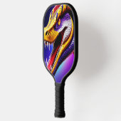 Raquette De Pickleball Cobra rouge vif violet blanc et jaune écailles (Gauche)