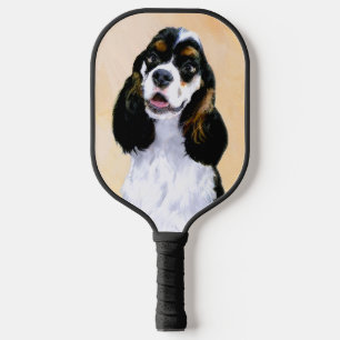 Raquette De Pickleball Cocker Spaniel (Parti) Peinture - Art Chien origin