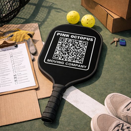 Raquette De Pickleball Code QR de marketing commercial