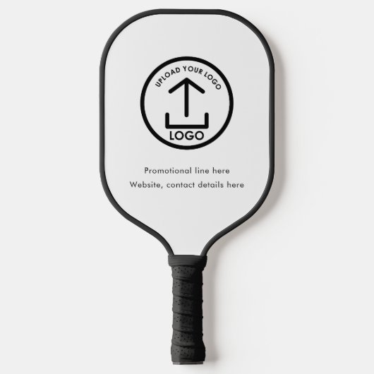 Raquette De Pickleball Code QR du logo professionnel blanc (Recto)