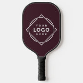 Raquette De Pickleball Code QR noir élégant et élégant (Recto)