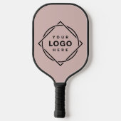 Raquette De Pickleball Code QR noir élégant et élégant (Verso)