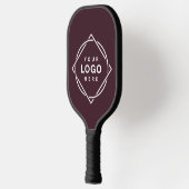 Raquette De Pickleball Code QR noir élégant et élégant (Gauche)