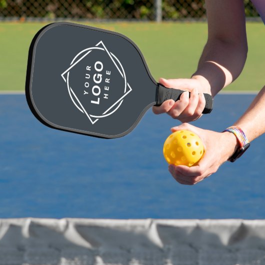 Raquette De Pickleball Code QR noir élégant et élégant (Insitu)