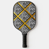 Raquette De Pickleball Code QR personnalisé en or moderne et créatif (Recto)