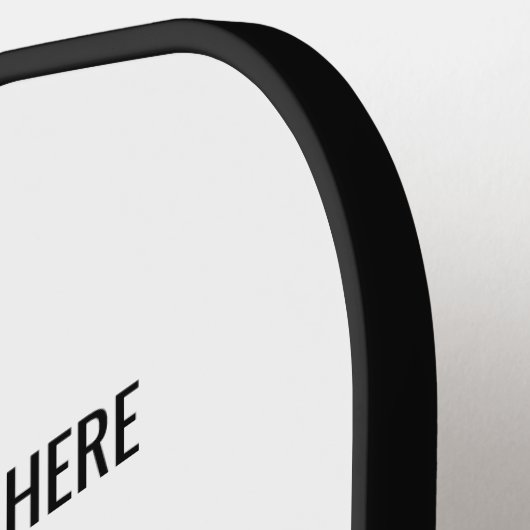 Raquette De Pickleball Code QR personnalisé et Modèle de sélecteur de tex (Détail gauche)