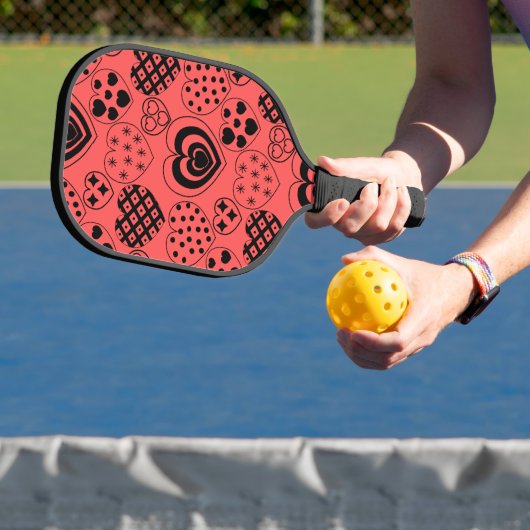 Raquette De Pickleball Coeurs répétitifs (Insitu)