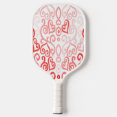 Raquette De Pickleball Coeurs rouge et rose (Verso)