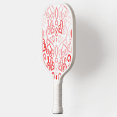 Raquette De Pickleball Coeurs rouge et rose (Gauche)