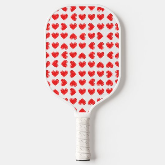 Raquette De Pickleball Coeurs rouges (Recto)