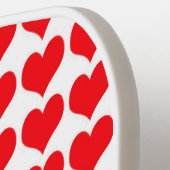 Raquette De Pickleball Coeurs rouges (Détail gauche)