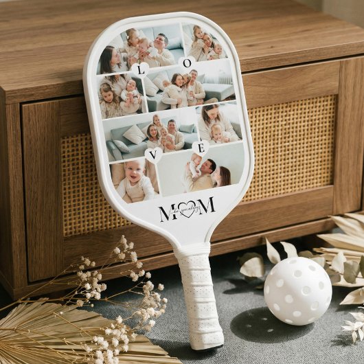 Raquette De Pickleball Collage de photos personnalisé pour maman 'Nous t'