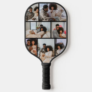 Raquette De Pickleball Collage photo personnalisé et texte