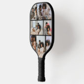 Raquette De Pickleball Collage photo personnalisé et texte (Gauche)