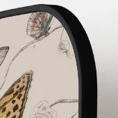 Raquette De Pickleball collection papillon aquarelle antique art beurre (Détail gauche)