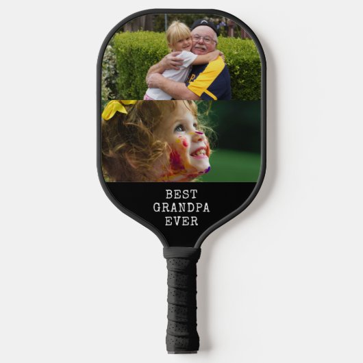 Raquette De Pickleball Collection photo moderne Best Grandpa Ever 2 (Recto)