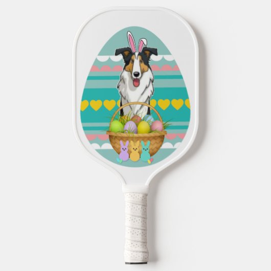 Raquette De Pickleball Collie de Pâques (Recto)