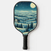 Raquette De Pickleball Collines d'hiver (Verso)