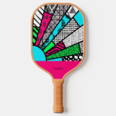 Raquette De Pickleball Color Splash Fanburst Personalized | Dink Well (Recto)