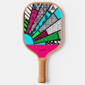 Raquette De Pickleball Color Splash Fanburst Personalized | Dink Well (Verso)