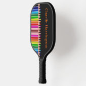 Raquette De Pickleball Coloration Pencils nom personnalisé (Gauche)
