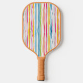 Raquette De Pickleball Colorée Coquette Bows & Stripes Pickleball Paddle (Verso)