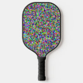 Raquette De Pickleball Colorful Pixel Squares Background Pattern (Recto)