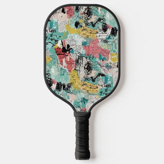 Raquette De Pickleball Colorful Urban Graffiti Pattern (2) (Recto)