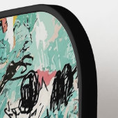 Raquette De Pickleball Colorful Urban Graffiti Pattern (2) (Détail gauche)