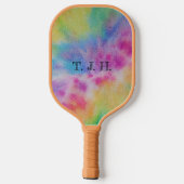 Raquette De Pickleball Conception Abstraite de teinture arc-en-ciel (Verso)