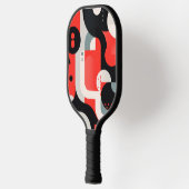 Raquette De Pickleball Conception complexe avec formes et points (Gauche)