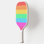 Raquette De Pickleball Conception de bandes de couleurs arc-en-ciel paste (Gauche)