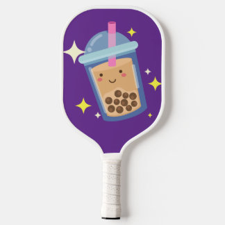 Raquette De Pickleball Conception de Bubble Tea Heureux Mignon