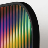 Raquette De Pickleball Conception de lignes de couleur métallique (Détail gauche)