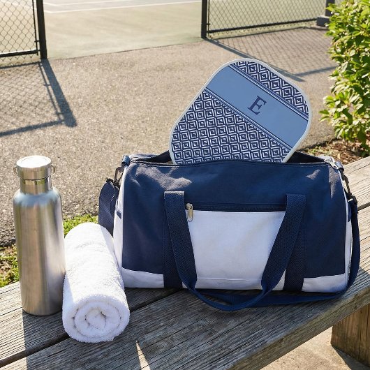 Raquette De Pickleball Conception de monogramme à chevron géométrique Nav