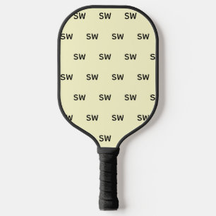 Raquette De Pickleball Conception de monogramme classique simple