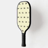 Raquette De Pickleball Conception de monogramme classique simple (Gauche)