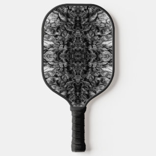 Raquette De Pickleball Conception de motif de photo en noir et blanc d'éc
