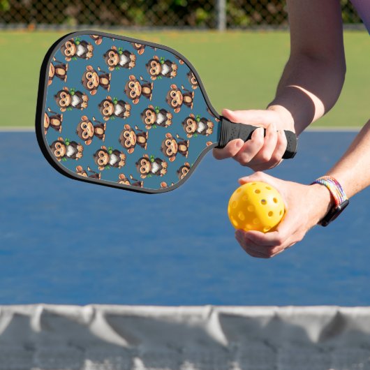 Raquette De Pickleball Conception de motif singe bleu  (Insitu)