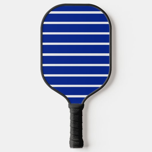 Raquette De Pickleball Conception de rayures bleues et blanches (Recto)