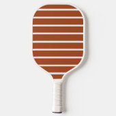 Raquette De Pickleball Conception de rayures marron chocolat (Verso)