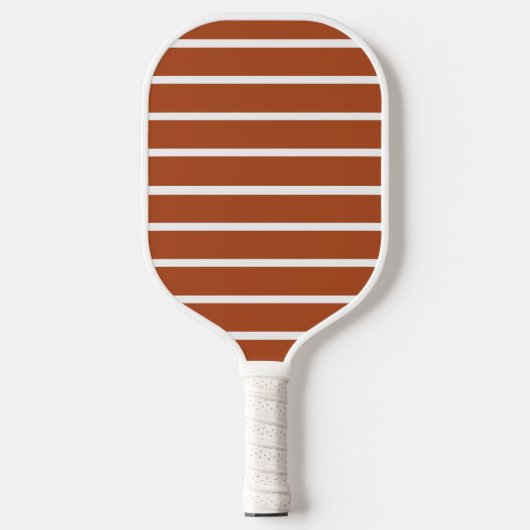 Raquette De Pickleball Conception de rayures marron chocolat (Recto)