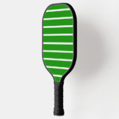 Raquette De Pickleball Conception de rayures vertes et blanches (Gauche)