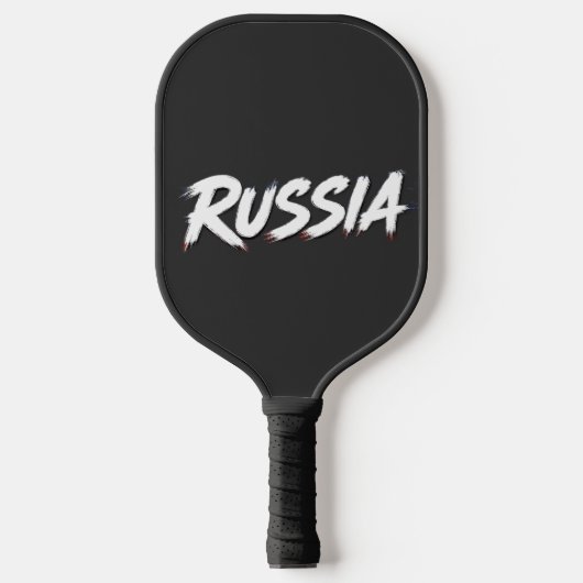 Raquette De Pickleball Conception de typographie du drapeau de la Russie (Recto)